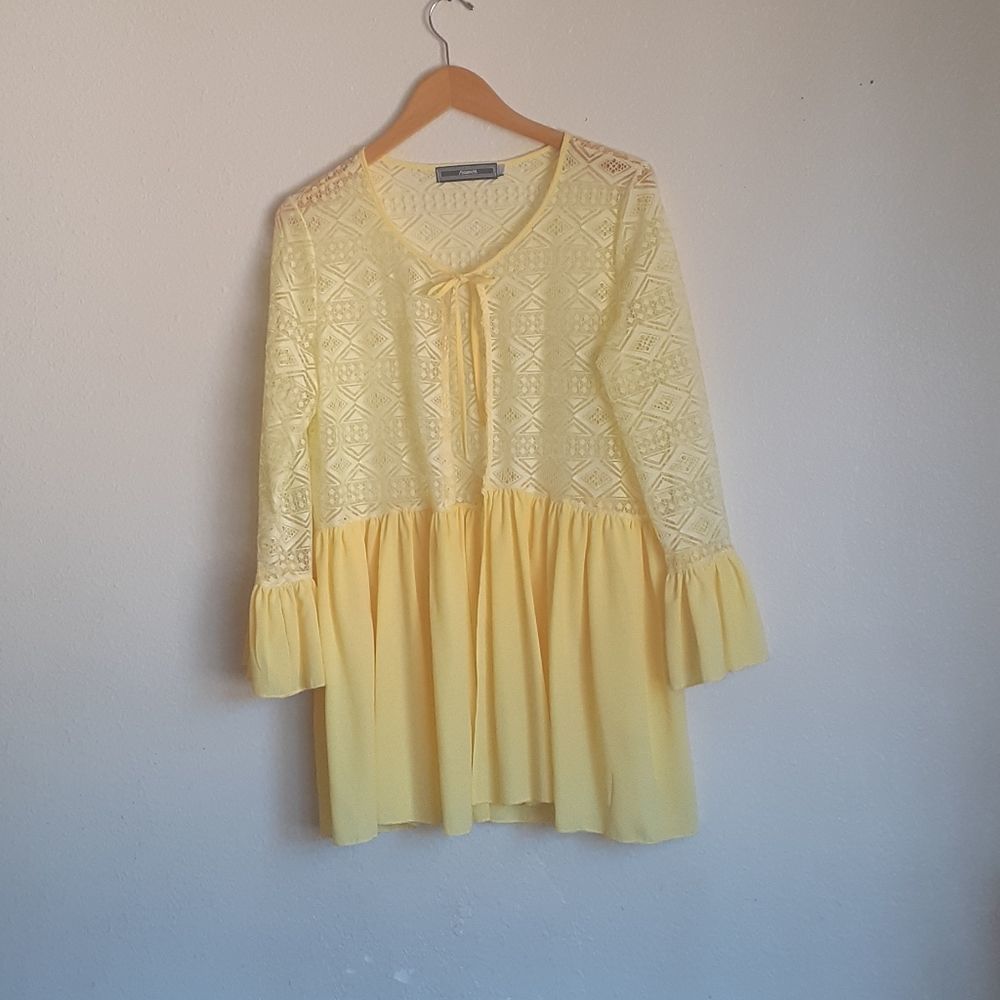 HIGHNESS cardigan onesie yellow